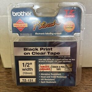 Brother P-touch label maker TZ 1/2 inch tapes